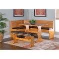 thumbnail image 2 of Linon Faux Leather Cushion Set for Chelsea Nook in Black (Nook NOT Included), 2 of 14