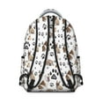 thumbnail image 3 of Bulldog Dog and Footprints Backpack for School,Cute School Bag,Schoolbag with Adjustable Shoulder Straps & Padded Back,15.3"x11"x7.1".﻿, 3 of 6