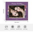 thumbnail image 5 of Personalised Photo Blanket Throw,Customized Blankets with Photo Text Collage, Custom Flannel Blankets for Child and Adults Mother's Day Birthday Wedding Gift Fits Couch Sofa Bedroom 125x100cm, 5 of 6