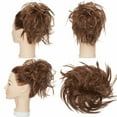 thumbnail image 3 of SEGO Messy Bun Hair Piece for Women Wavy Hair Scrunchies Synthetic Hair Bun Hairpiece Fluffy Tousled Updo Scrunchie Chignon Wrap on Scrunchy Bun Extensions Donut, 3 of 7
