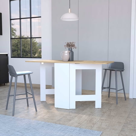 Dining Table Sets Cole White and Macadamia Folding Dining Table Modern Dining Tables Rectangular Dining Tables