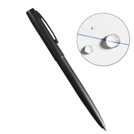 Rite in the Rain Weatherproof Black Metal Tactical Clicker Pen - Blue Ink (No. (Top 10 Best Tactical Pens)