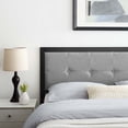 thumbnail image 6 of Modway Teagan Tufted Full Headboard in Black Light Gray, 6 of 7