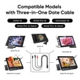thumbnail image 2 of XPPen AC97 3 in 1 Cable for Artist 12, Artist 10/12/13/16 2nd, Artist Pro 14(Gen2)/16(Gen2), Innovator 16 Drawing Tablet - Creative Pen Display Cable, 2 of 4