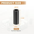 thumbnail image 2 of 6PCS Aluminum Spacers, 5/16 x 1/2 Metal Spacers Aluminum 1-5/16 L Spacer Screw Standoff Round Unthreaded Standoff Bushing for 5/16inch Screw Bolts, Black, 2 of 6