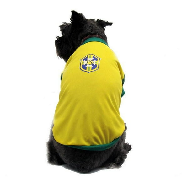 Playera Brasil Perro Talla 3 Mundial Futbol Pet Pals