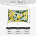 thumbnail image 4 of Balery Lemon Seamless Pattern Oil Painting Effect Bedding Queen Pillow Cases - Envelope Closure - Soft Brushed Microfiber Fabric - Shrinkage and Fade Resistant Pillow Cases-16"x24", 4 of 6