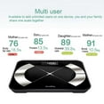 thumbnail image 3 of Body Fat Scale, Smart BMI Bathroom Weight Scale Body Composition Monitor Health Analyzer with Smartphone App for Body Weight, Fat, Water, BMI, BMR, Muscle Mass, 3 of 9