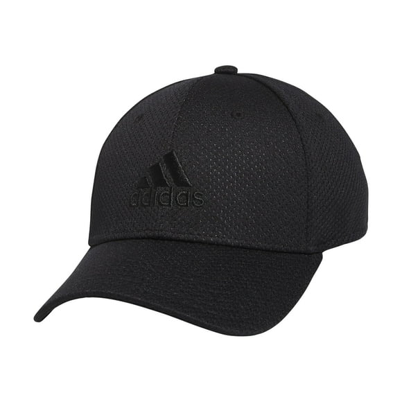 adidas Men's Zags 2.0 Structured Mid Crown A-Flex Stretch Fit Hat Black/Black Large-X-Large