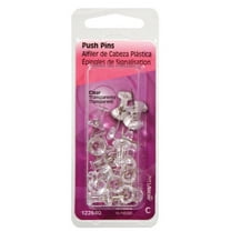 Hillman Anchor Wire Clear Push Pins (16-Count) 122640