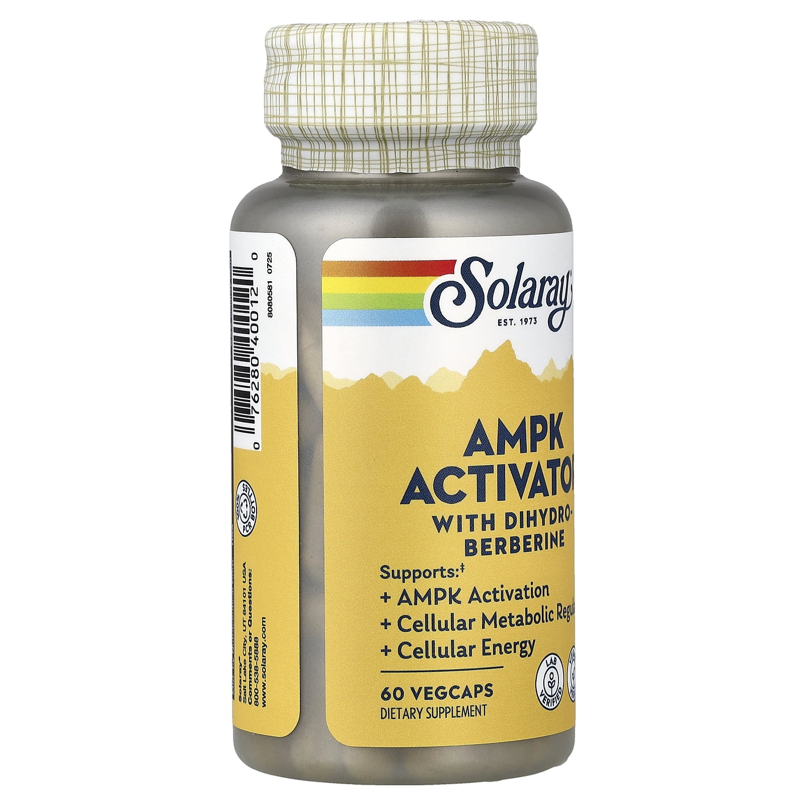 Solaray AMPK Activator With Dihydroberberine, 60 VegCaps