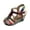 B, variant on Gladiator Sandals for Women Fashion Color Block Platform Wedges Heels Elastic Slingback Pumps Beach Vacation Dress Shoes Size 7.5
