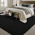 thumbnail image 3 of BERTHMEER 8'x10' Area Rugs for Living Room Bedroom Dinning Room Ultra-Soft Shag Plush Pile Fluffy Indoor Modern Carpets Rugs,Black, 3 of 5