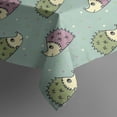 thumbnail image 4 of Cute Hedgehog Pattern Rectangle Tablecloth 60"x120",Waterproof Polyester Rectangle Table Cloth, Wipeable Spillproof Polyester Tablecloth for Dining, Camping, Indoor and Outdoor, 4 of 6