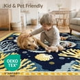 thumbnail image 3 of ODIKA Circle Nautical Octopus Vintage Creature Coral Motif Dotted Border Pet Friendly & Kids Safe Play for Playroom, Bedroom, Reading Nook, 3 of 6