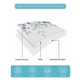 thumbnail image 5 of Quilts Twin Size Bedding Set, Green Blue Eucalyptus Leaves Lightweight Quilted Comforter, Summer Botanical Weeping Soft Reversible Bedspread Coverlet with Pillow Covers for All Season, 68" x 86", 5 of 7
