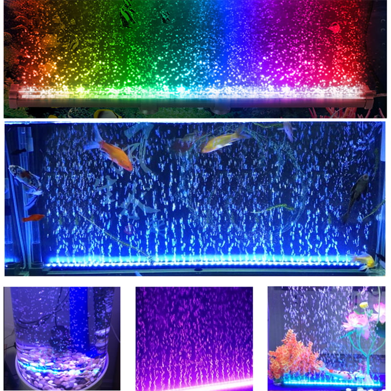 LED Fish Tank Submersible Light Color Enhancing Underwater Stick Strip Bar Lamp