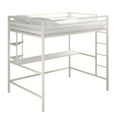 thumbnail image 1 of Novogratz Maxwell Metal Full Loft Bed with Desk & Shelves, 1 of 9