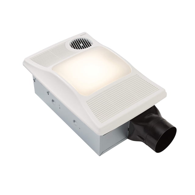 Ventilador con luz y calentador Broan 100HL - Blanco