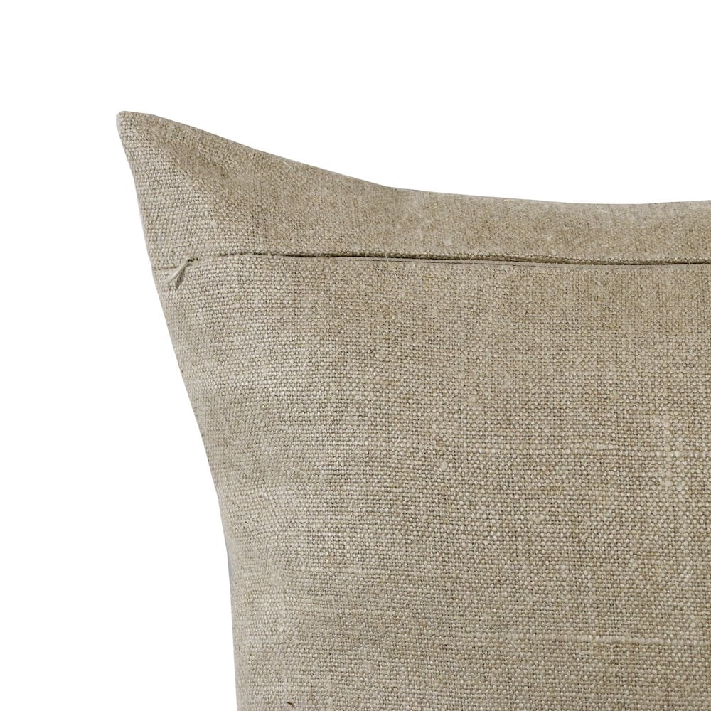 Ester Hand-Woven Striped Industrial Linen Throw Pillow, Beige/Brown, 20" x 20", Count per Pack 1