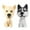 Assorted Color, variant on MRLESS 2pcs Cute Dog Bobblehead Car Ornament Animal Figure For Vehicle Dashboard Fun And Aesthetic Car Dashboard Decoration Car Interior Accessory
