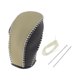 thumbnail image 1 of Cubierta de pomo de cambio de marchas Unique Bargains para automóvil, protector de manija de cambio para Buick Envision, cuero sintético negro y beige, 1 of 6