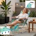 thumbnail image 6 of Ktaxon 17in Backpack Beach Chair, 7-Position Protable  Beach Chair, Light-Weight Foldable Camping Chair with Back Storage Bag & Shoulder Strap for Beach Poolside (Refreshing Hawaii), 6 of 9
