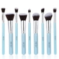 thumbnail image 5 of Wood 9Pcs Makeup Brush Kit Professional Cosmetic Set Blue, 5 of 5