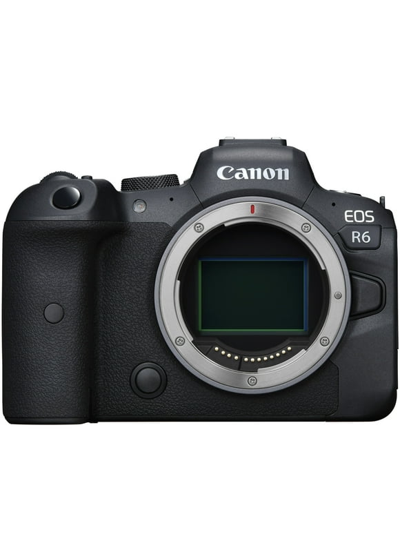 Canon EOS R6 Full-Frame Mirrorless Camera with 4K Video, Full-Frame CMOS Senor, DIGIC X Image Processor, Dual UHS-II SD Memory Card Slots, and Up to 12 fps with Mechnical Shutter, Body Only