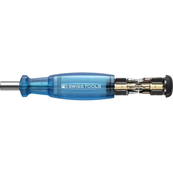PB Swiss PB 6464.Blue Bit Holding Screwdriver with Magazine, Slotted