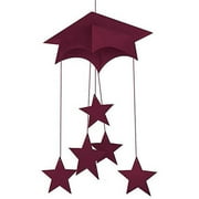 Mortarboard Hanging Mobile Burgundy