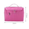 thumbnail image 3 of Unique Bargains Travel Toiletry Bag Wash Cosmetic Organizer with Hanging Hook Pink, 3 of 8