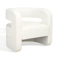 thumbnail image 5 of SAFAVIEH Couture Anissa Modern Linen Solid Accent Chair, White, 5 of 13