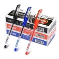 thumbnail image 2 of Graflsoa 12-Pack 0.5mm Gel Pens with Smooth Writing, Fine Point for Precision, Black/Blue/Red Ink, Comfortable Grip, Ideal for Office, School, and Creative Use, 2 of 7