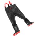 thumbnail image 3 of Pantalones de pesca con vadeo de PVC, ligeros, impermeables, con botas antideslizantes para hombres y mujeres, talla 42, 3 of 12