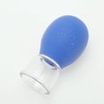 thumbnail image 5 of Unique Bargains 1 Pc Convenient Cupping Facial Tools for Beauty Parlor Blue Silicone Glass, 5 of 6