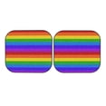 thumbnail image 4 of Picia Colorful Glitter Rainbow 2 Piece Car Windshield Sun Shade Foldable | Foldable Sun Shield for Front Window Blocks UV Rays and Keeps Your Vehicle Cool-, 4 of 7