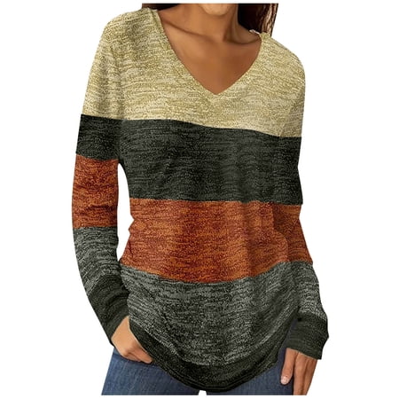 Womens Shirts Long Sleeve Tops Shirts for Women Vintage Pullover Oversized Tee Shirts Plus Size My Items My Order