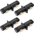 thumbnail image 1 of 4 Pack Replacement for H Track Dead End I Connector Compatible with WAC Lighting H Track Systems, 3 Wire 1 Track Lighting Replacement for H Track System Track Lighting Accessories(Black), 1 of 7