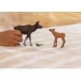 thumbnail image 2 of Schleich Wild Life Mother Moose and Calf Playset - North American Forest Animal Toys Playset with Realistic Natural Mother Moose and Baby Calf, Gift for Toddlers, Kids, Boys, and Girls Ages 3 and Up, 2 of 6