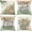 Green, variant on Throw Pillow Covers 16x16 Set of 4 Spring Pillow Covers Decorative Farmhouse Cushion Case for Sofa Couch Outdoor Living Room Home Decor