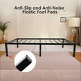 thumbnail image 4 of 13.5 Inch Twin Size Bed Frame, Metal Platform Single Bed Frame Steel Slat Support with Under Bed Storage, No Box Spring Needed, Noise Free - Easy Assembly, 4 of 8