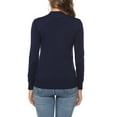 thumbnail image 4 of Uniexcosm Womens Sweaters Soft Knit Full Zip Long Sleeve Open Front Sweater Jacket for Female, 4 of 8