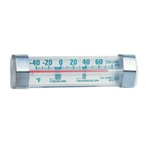 Taylor Refrigerator Freezer Thermometer - Analog, Energy Efficient - Silver