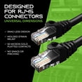 thumbnail image 6 of GearIT Cat 6 Ethernet Cable Snagless Patch Computer LAN Network Cord, Black 0.5 ft. 100-Pack, 6 of 8