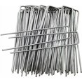 thumbnail image 1 of Easy To Install Garden Stakes, Heavy Duty Galvanized Landscape Staples With Adjustable Width, For Anchoring Outdoor Decorations And Bird Netting, Perfect For A Variety Of Home Projects, 1 of 5