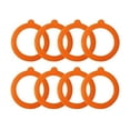 thumbnail image 1 of Clearance Items,npkgvia Kitchen Storage,Accessories,Silicone Jar Gaskets Replacement Silicone Seals Airtight Silicone Gasket Sealing Rings For Regular Mouth Canning Jar,Kitchen Gadgets,Orange, 1 of 8