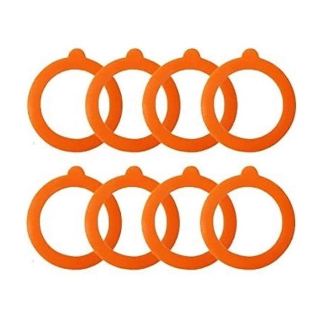 Clearance Items,npkgvia Kitchen Storage,Accessories,Silicone Jar Gaskets Replacement Silicone Seals Airtight Silicone Gasket Sealing Rings For Regular Mouth Canning Jar,Kitchen Gadgets,Orange