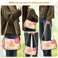 thumbnail image 4 of FORMRS Womens Shoulder Bag with Chain Strap Clutch Purse Cute Tote Handbag, Pink Floral Orange, 4 of 7