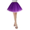 thumbnail image 2 of EDFBUYKRS Female Skirts Short Skirt Plus Size Women's Candy Color Multicolor Skirt Support Half Body Puff Petticoat Colorful Small Short Skirt, 2 of 6